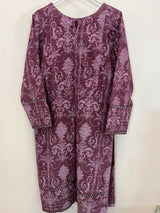 Plum 2 PC Dress | Women Locally Made Kurta | XSmall | Preloved