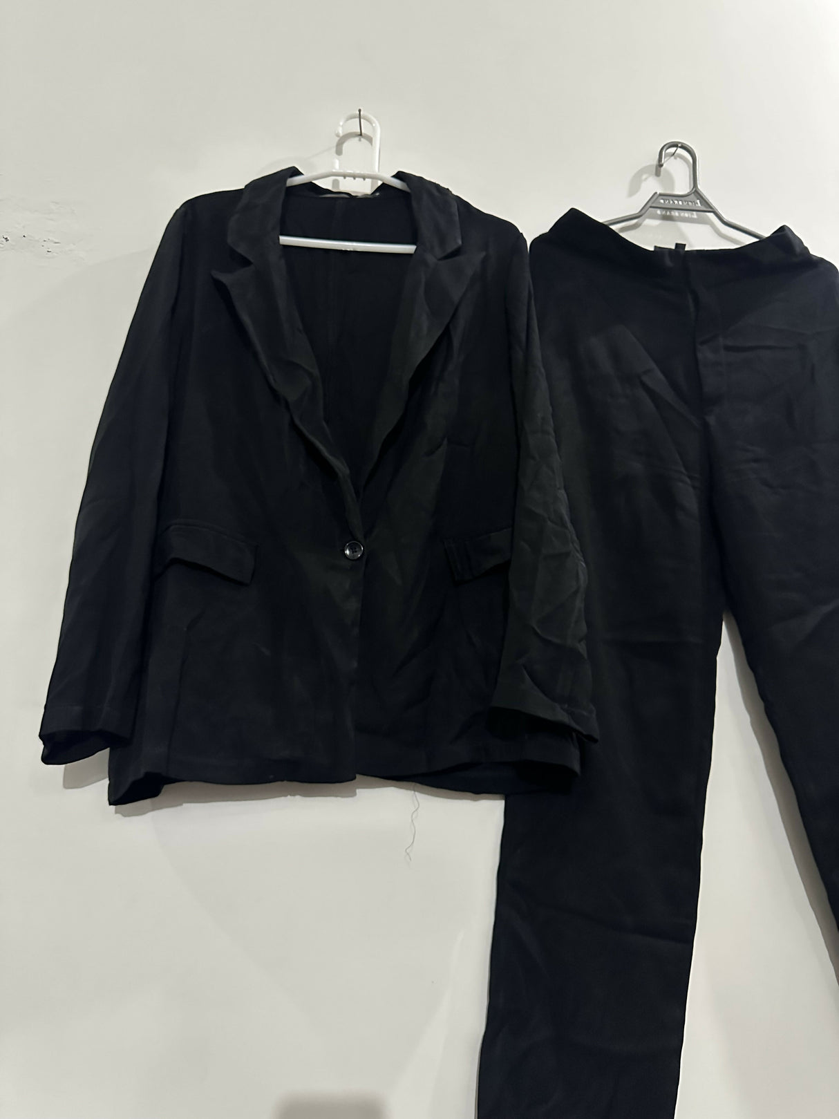 Negative Apparel |Black Pant Coat | Women Western | Medium | Preloved