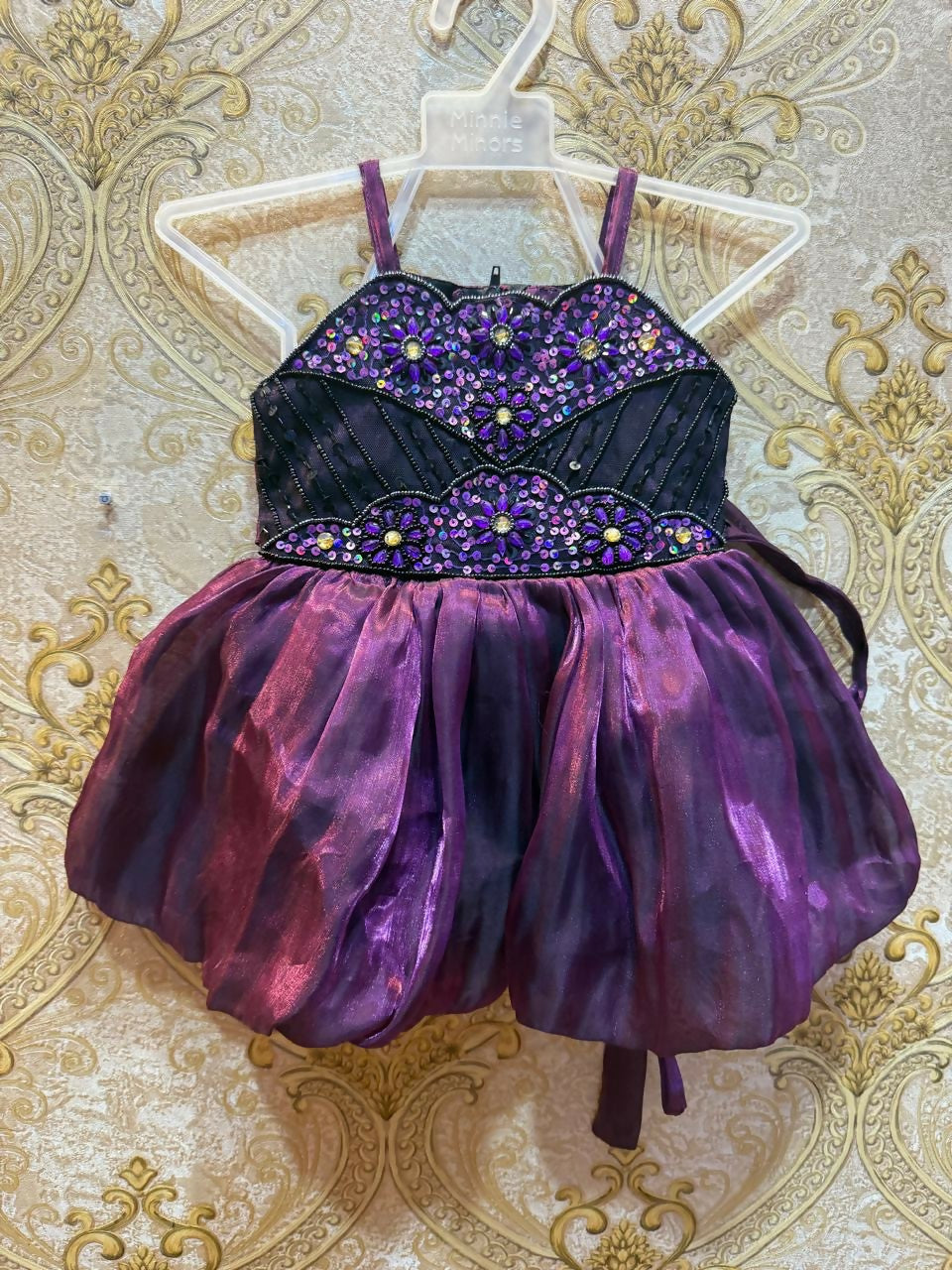 Purple Embellished Dress | Kids | Girls Skirts & Dresses | 0 to 3 Mnths | Worn Once