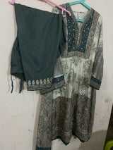 Ethnc | Women Branded Kurta | Medium | Green | Preloved