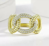 Round Chain Ring Adjustable-00782 | Women Jewelry | Rings | Brand New