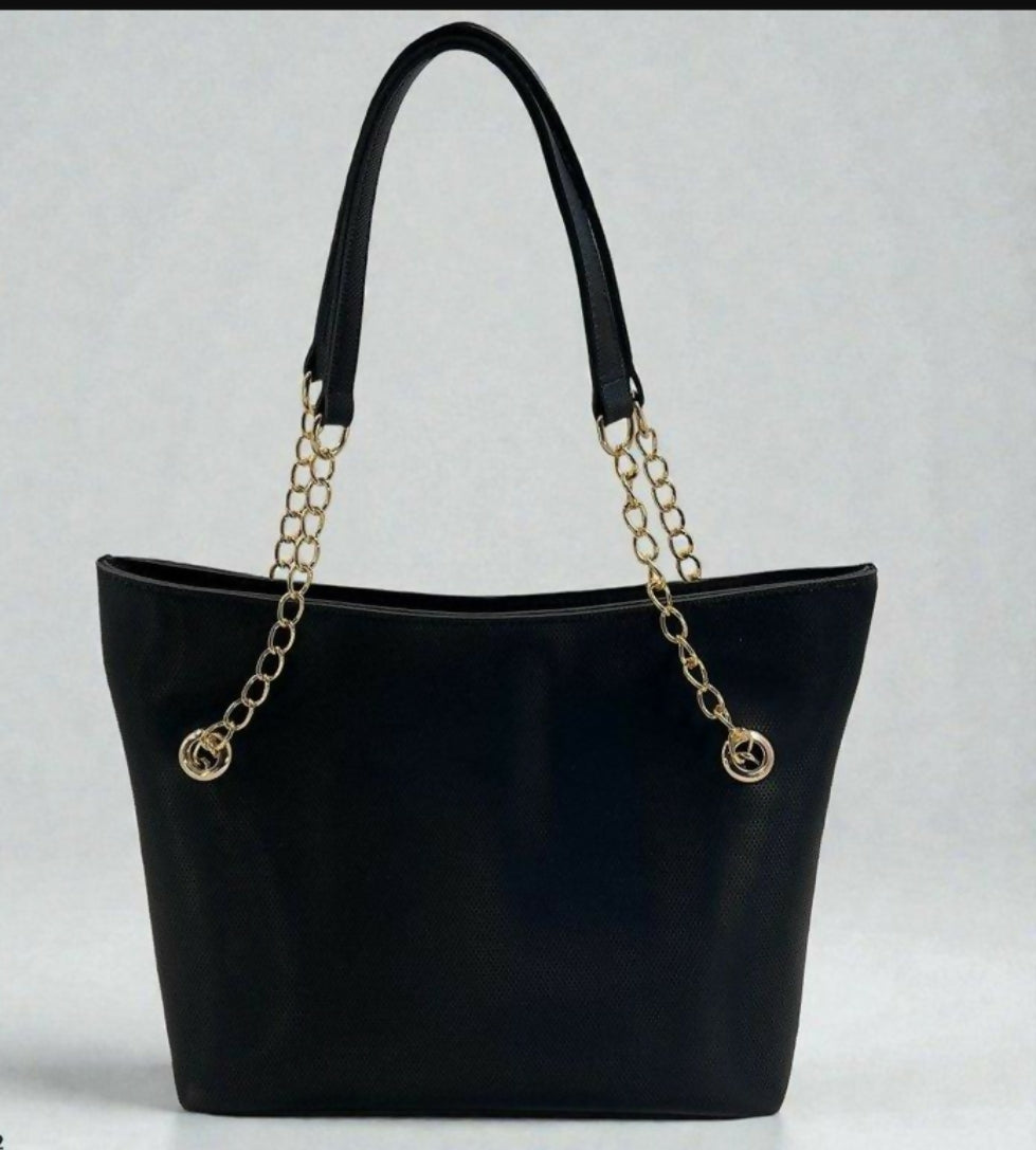 Chain Ladies Tote Bag-(00080-00082) Handbags for Women | Women Bags | Large | Brand New