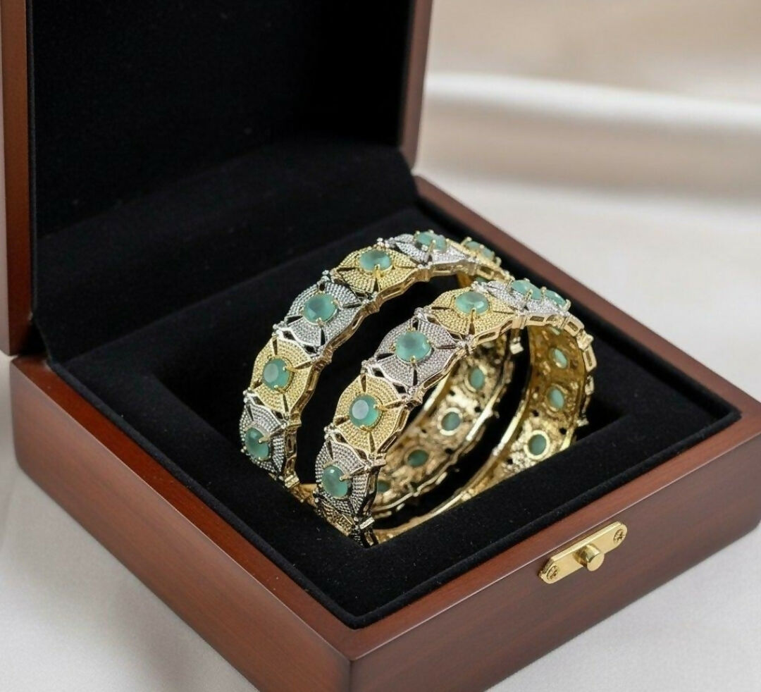 Round Flower Bangle Set-00007 | Women Jewelry | Bangles/Bracelets | Brand New