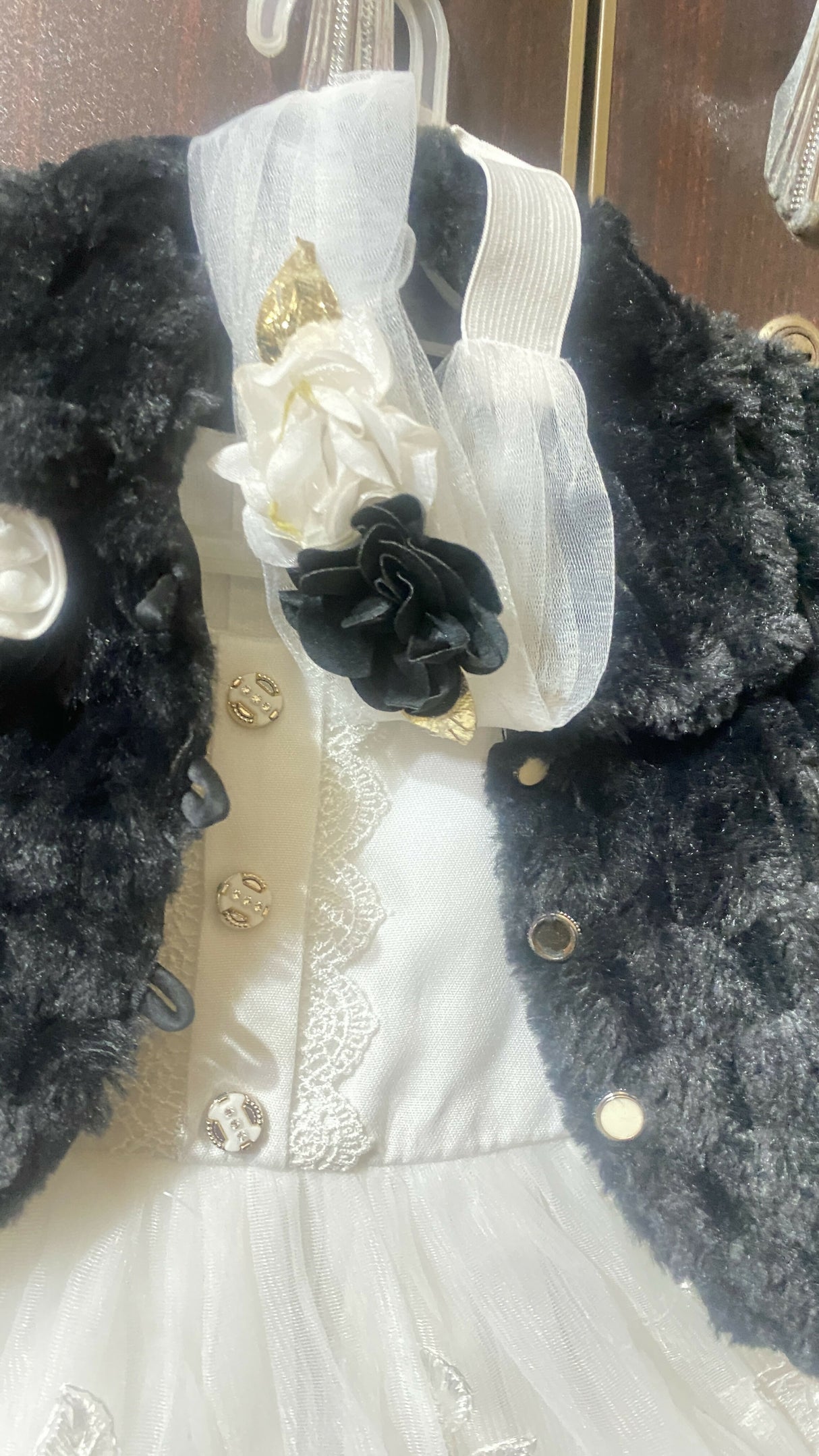 Black & White Fairy Frock With Jacket | Kids | Girls Skirts & Dresses | Size:1-2 Yrs | Preloved