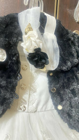 Black & White Fairy Frock With Jacket | Kids | Girls Skirts & Dresses | Size:1-2 Yrs | Preloved