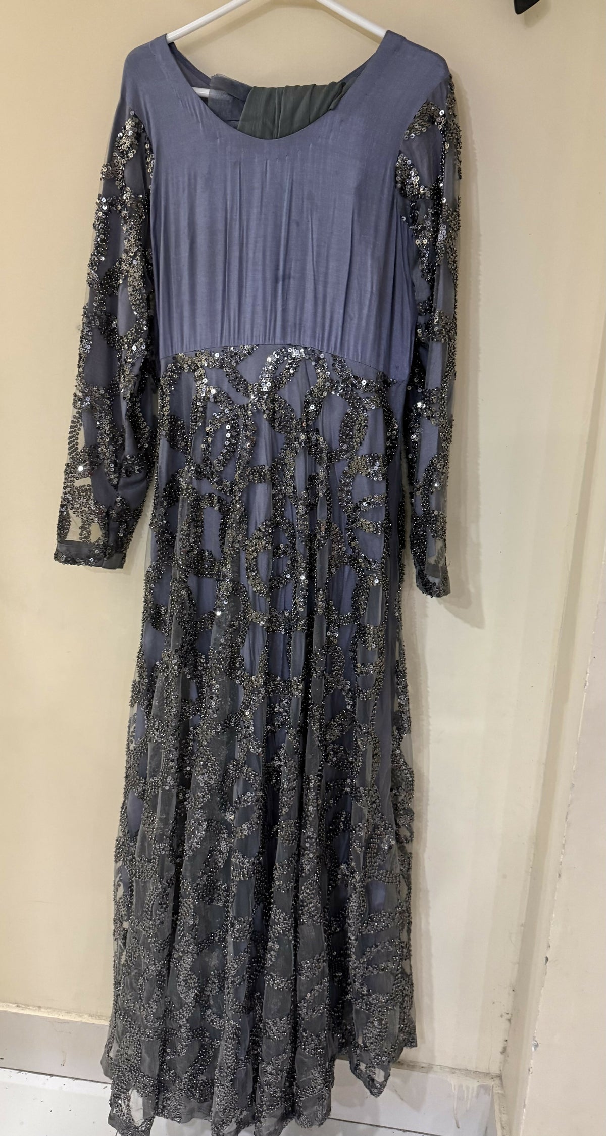 Grey Maxi | Women Frocks & Maxi | Large | Preloved