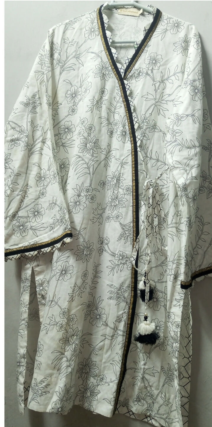 Gul Ahmed | Women Branded Kurta | White | Large | Worn Once