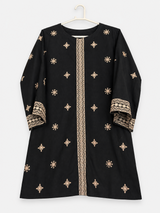 Emberoidered Black Kurta | Women Locally Made Kurta | Small | Worn Once