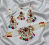 Oval/Flower Pearl Drop Choker Set-00261 | Women Jewelry | Wedding Jewelry & Sets | Brand New