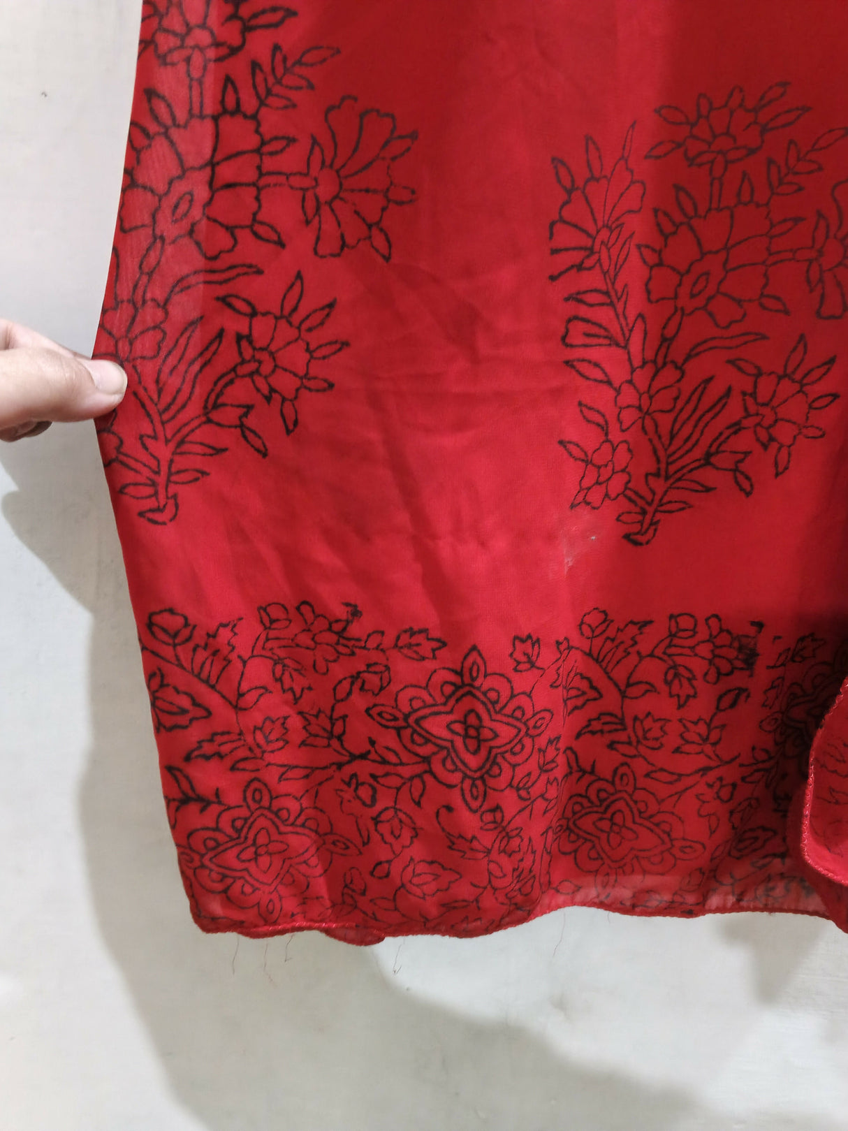 Elegant Black Embroidered Dress | Women Locally Made Kurta | Medium | Worn Once