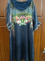 Bonanza Satrangi | Linen Shirt | Women Branded Kurta | Medium | New