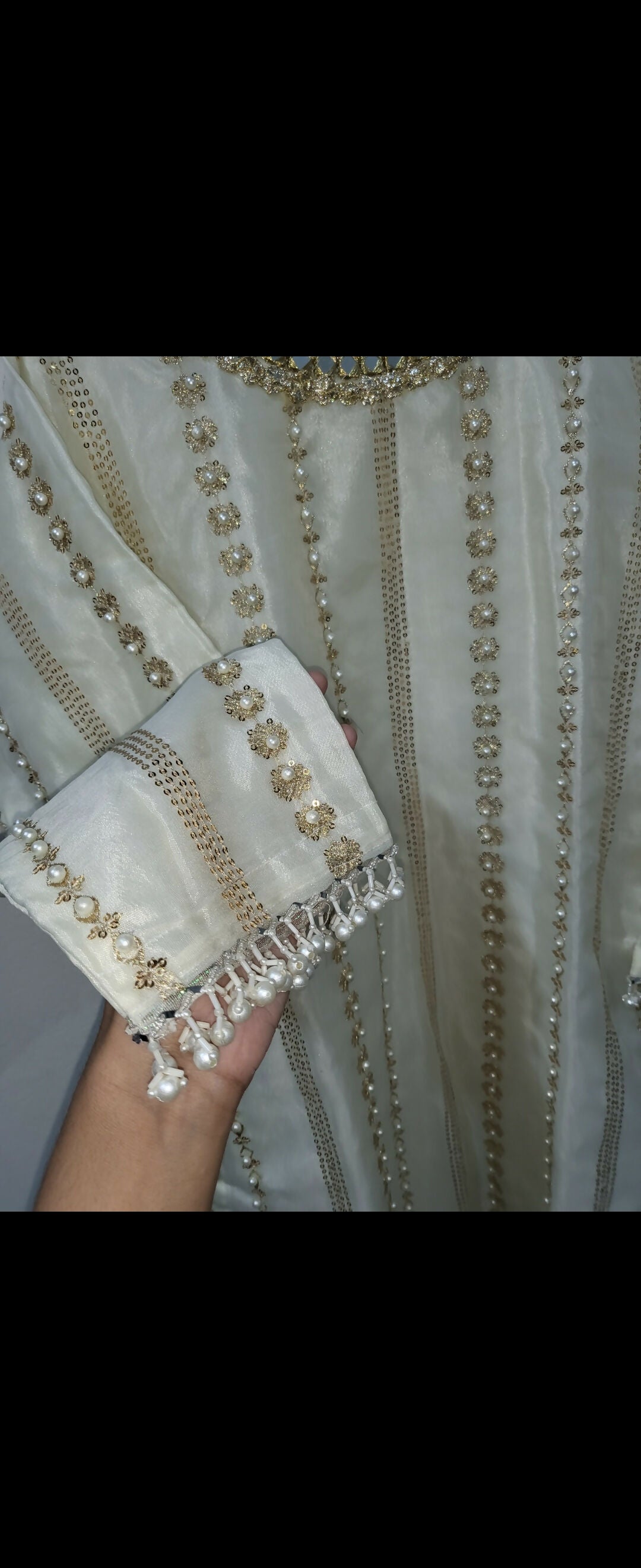 Crushed Sharara Set | Women Locally Made Formals | Medium | New