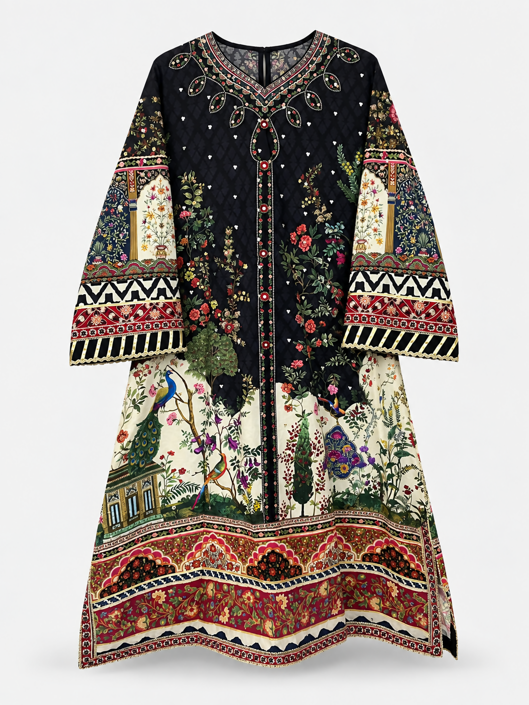 Ethnc | Women Branded Kurta | Black | Small | Worn Once