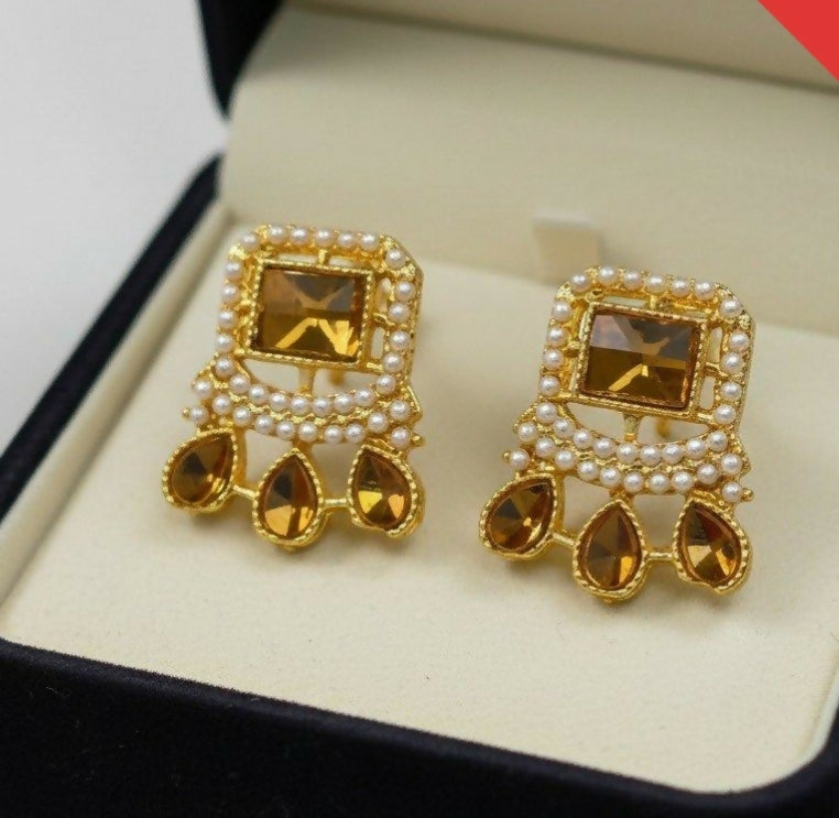 Rectangle Tear Drop Earrings - 00304 | Women Jewelry | Earrings | Brand New