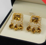 Rectangle Tear Drop Earrings - 00304 | Women Jewelry | Earrings | Brand New