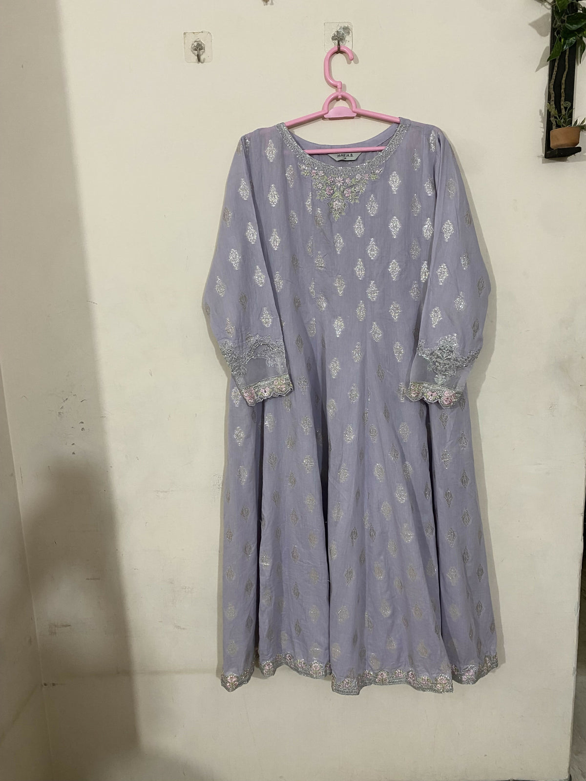Maria B | Women Branded Kurta | Grey | XLarge | Preloved