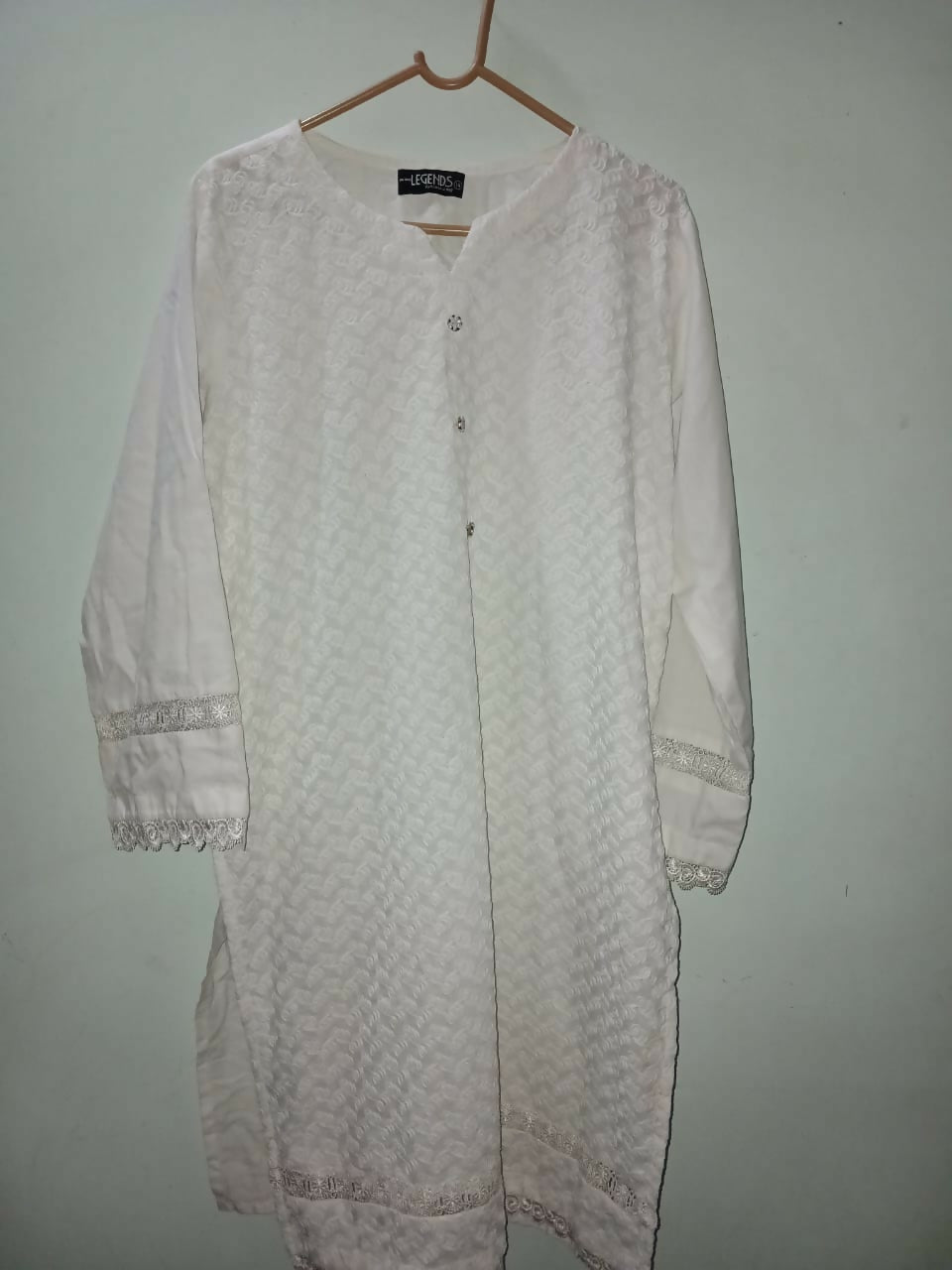 Legends | Women Branded Kurta | White | Large | Preloved