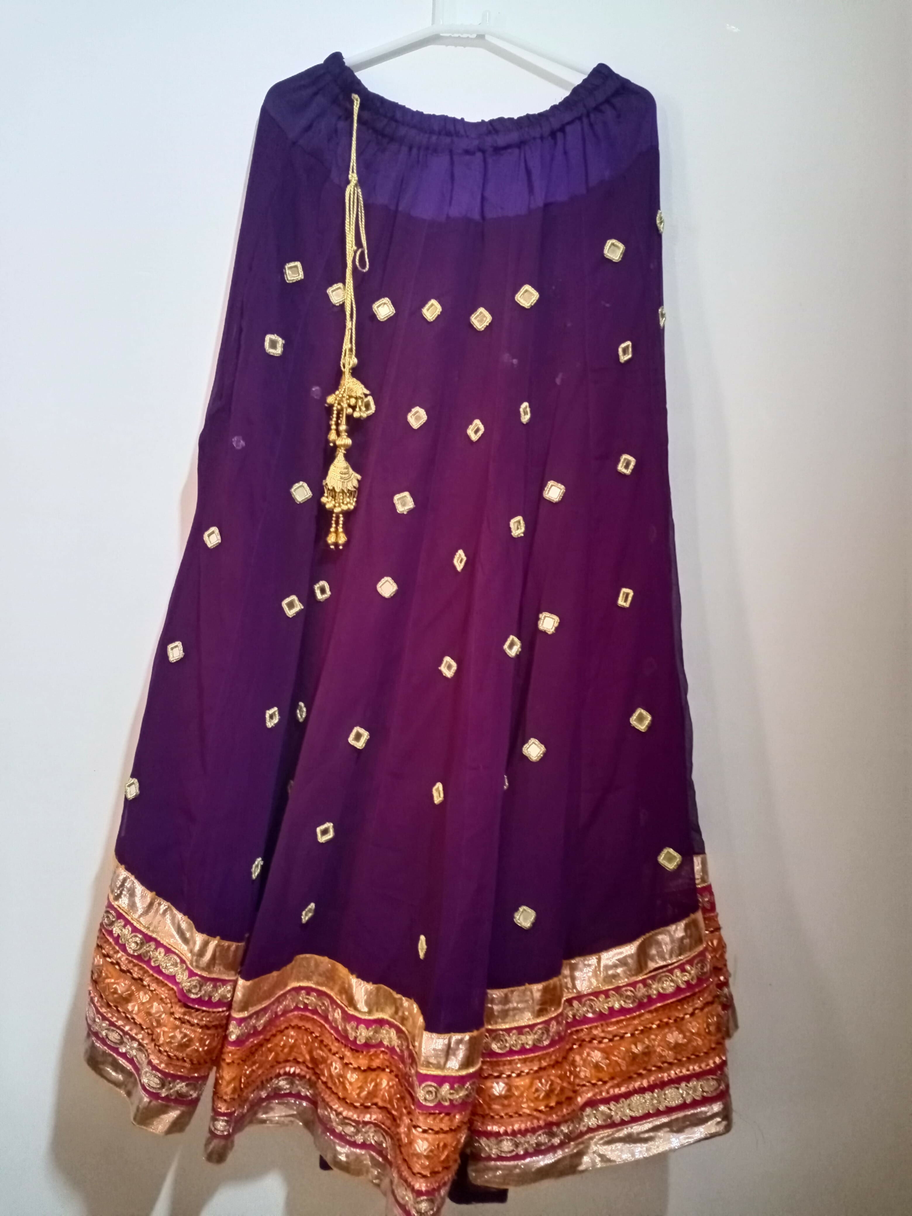 Multi chiffon Lehanga choli | Women Locally Made Formals | X Large | Preloved