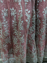Fancy Embroidered Pink Maxi | Women Frocks & Maxis | Medium | Worn Once