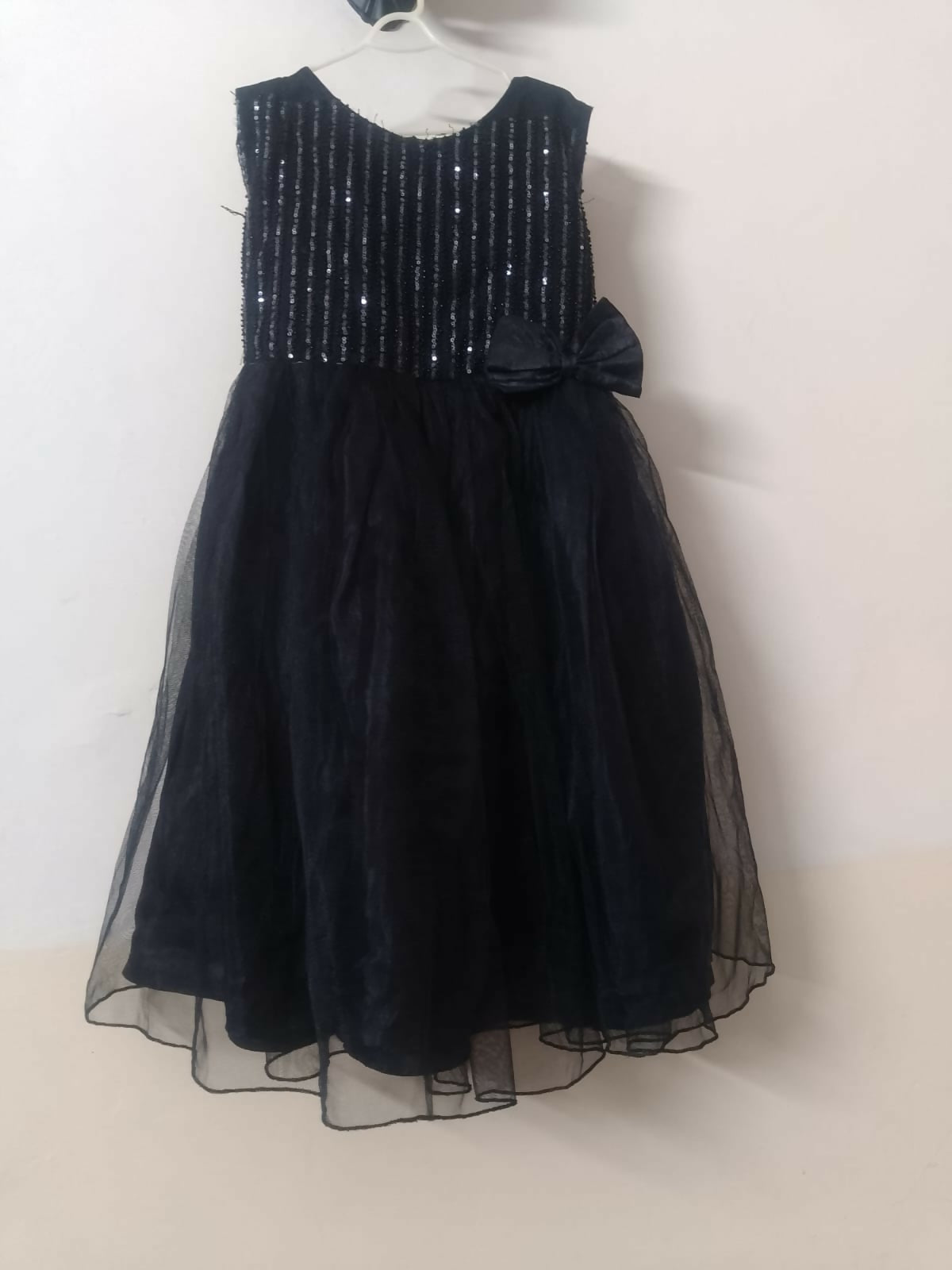 Baby Girl Net Beautiful Frock | Kids | Girls Skirts & Dresses | Black | 7 to 8 Yrs| Worn Once