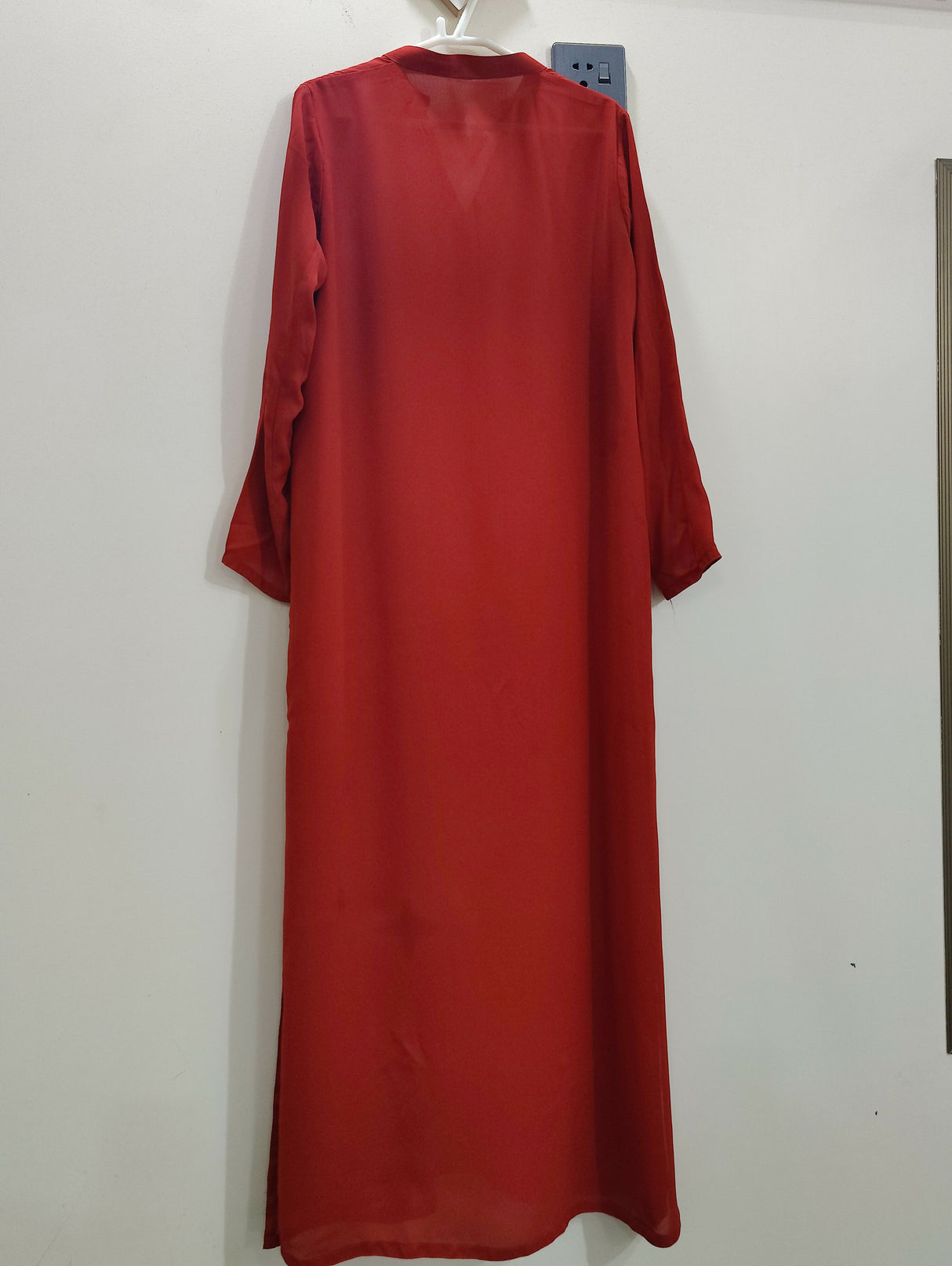 Red Long Shirt | Women Locally Made Kurta | Medium | Worn Once