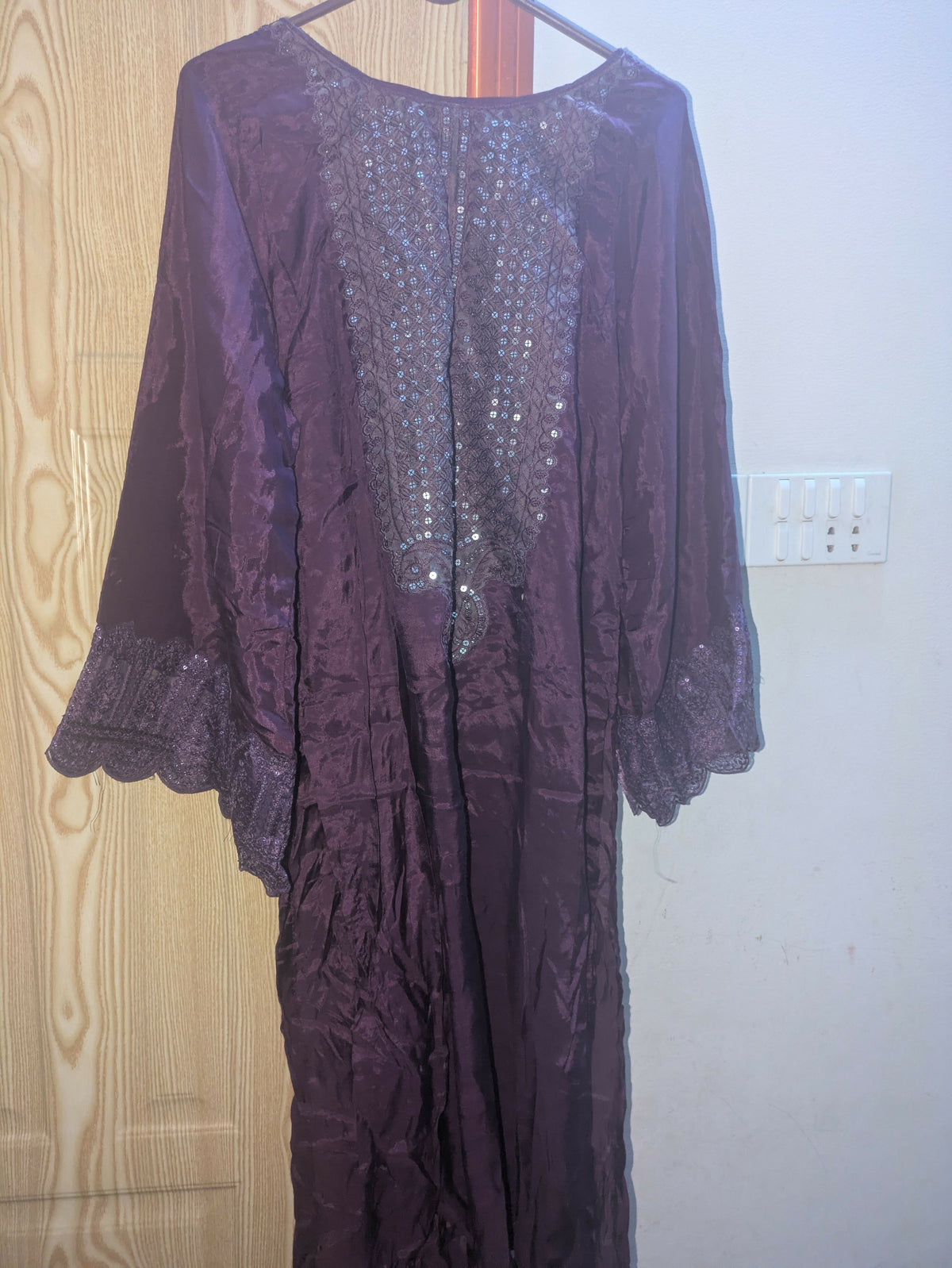Long Shirt With Plazo | Women Locally Made Formals | Medium | Purple | Worn Once size medium