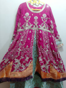 3 PC Double Frok | Girls Shalwar Kameez | Preloved