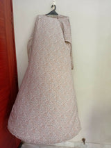 Beige Printed Maxi Abaya | Women Accessories | Medium | New