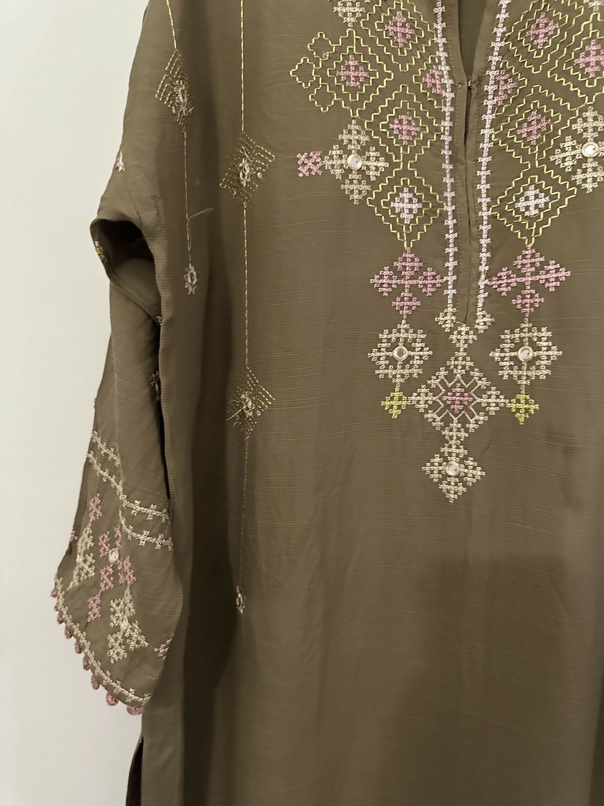 Khaadi | Women Branded Kurta | Brown | Large | Worn Once