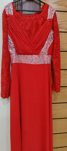 Red maxi with Blouse | Women Froks & Maxis | Medium | Worn Once