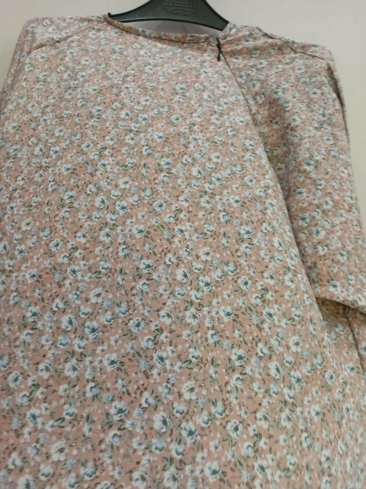 Beige Printed Maxi Abaya | Women Accessories | Medium | New