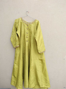 Mustard Yellow Frok | Women Froks & Maxis | Medium | Worn Once