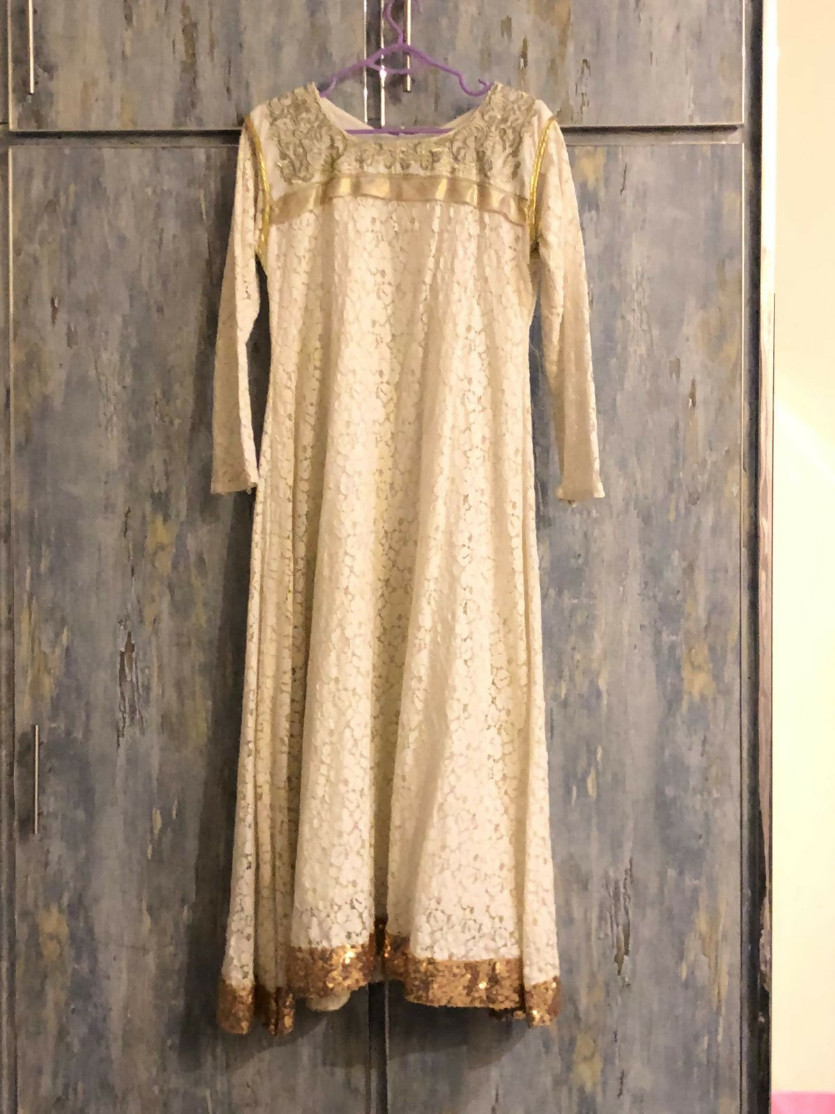 Beautiful Off White Frock | Women Frocks and Maxis | Medium | Worn Once