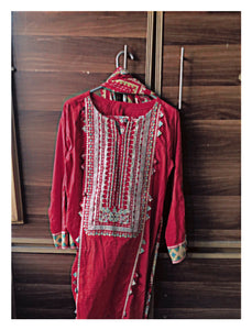 Bonanza Satrangi | Women Branded Kurta | Medium | Worn Once