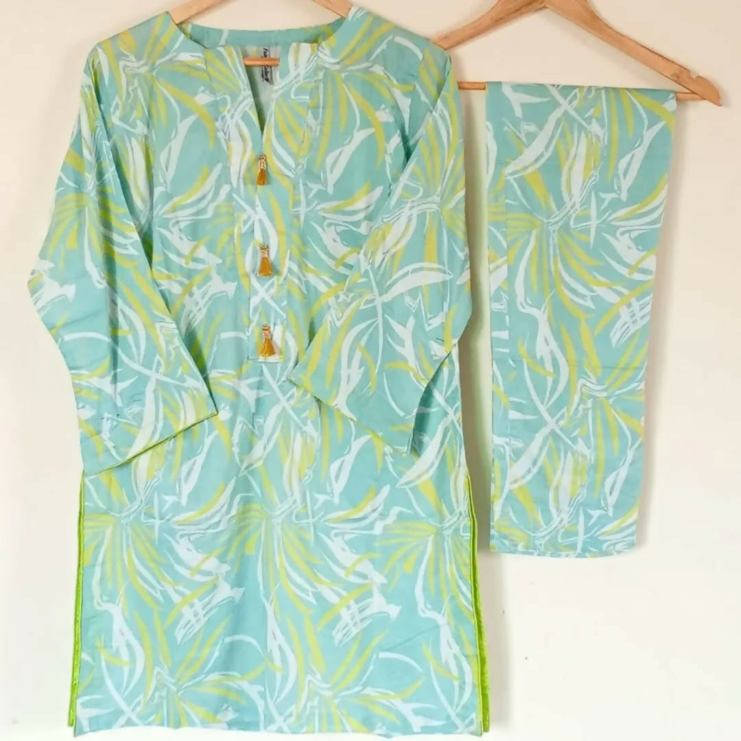 ? New Arrival- 2-Piece Collection! ?Our stunning Smoky Blue set, is available in a stitched o