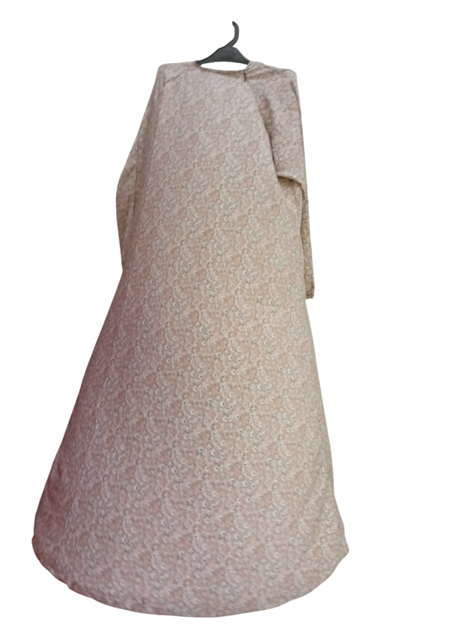 Beige Printed Maxi Abaya | Women Accessories | Medium | New