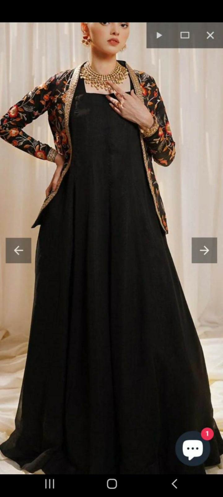 Peeran Frock with Jacket | Women Frocks & Maxis | Large | Worn Once