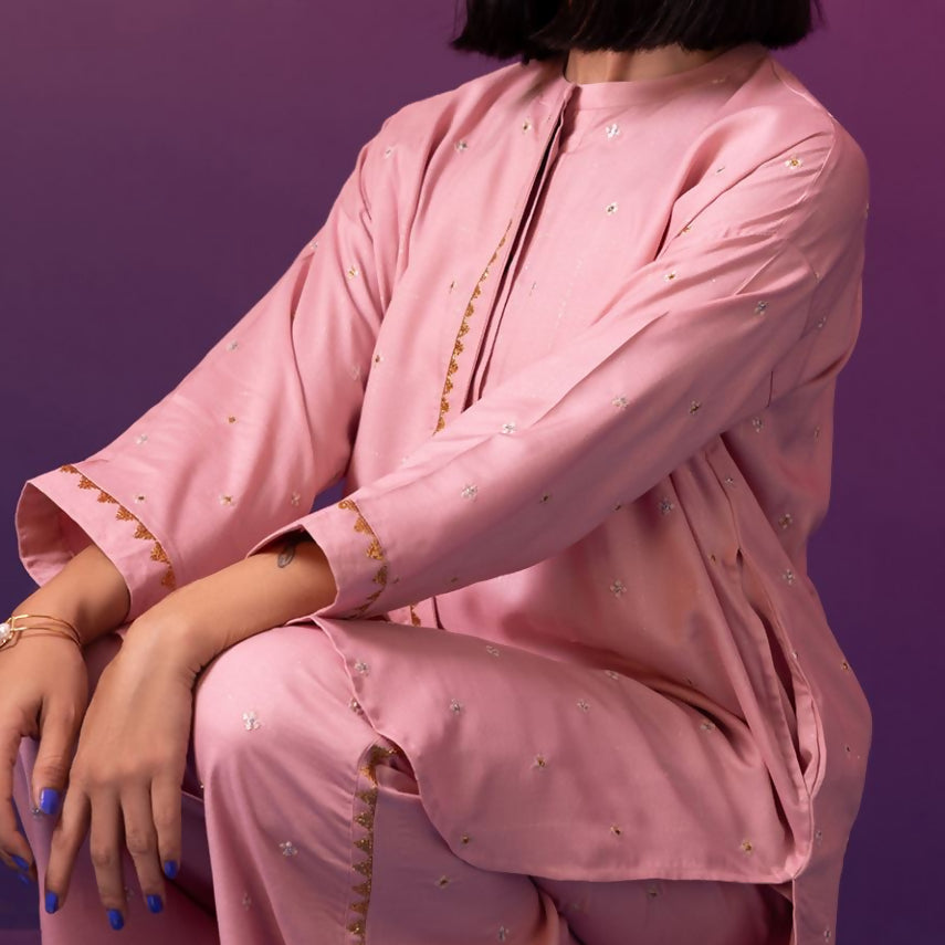 Khaadi | Pink 2 pc | Women Branded Kurta | Large | New