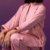 Khaadi | Pink 2 pc | Women Branded Kurta | Large | New