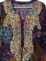 Chiffon 3PC Stitched Suit | Women Locally Made Formals | Large | New