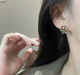 Oval Stone Tops Pair-01091 | Women Jewelry | Earrings | Brand New
