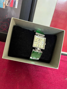 Imported from Saudia | Crystal Green Elegant Watch | Women Accessories | New