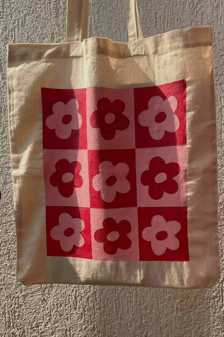 Retro Floral Canvas Bag | Women Bags | Large | Brand New