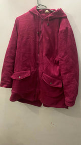 Pink Coat With Cap | Women Sweaters & Jackets | Medium | Preloved
