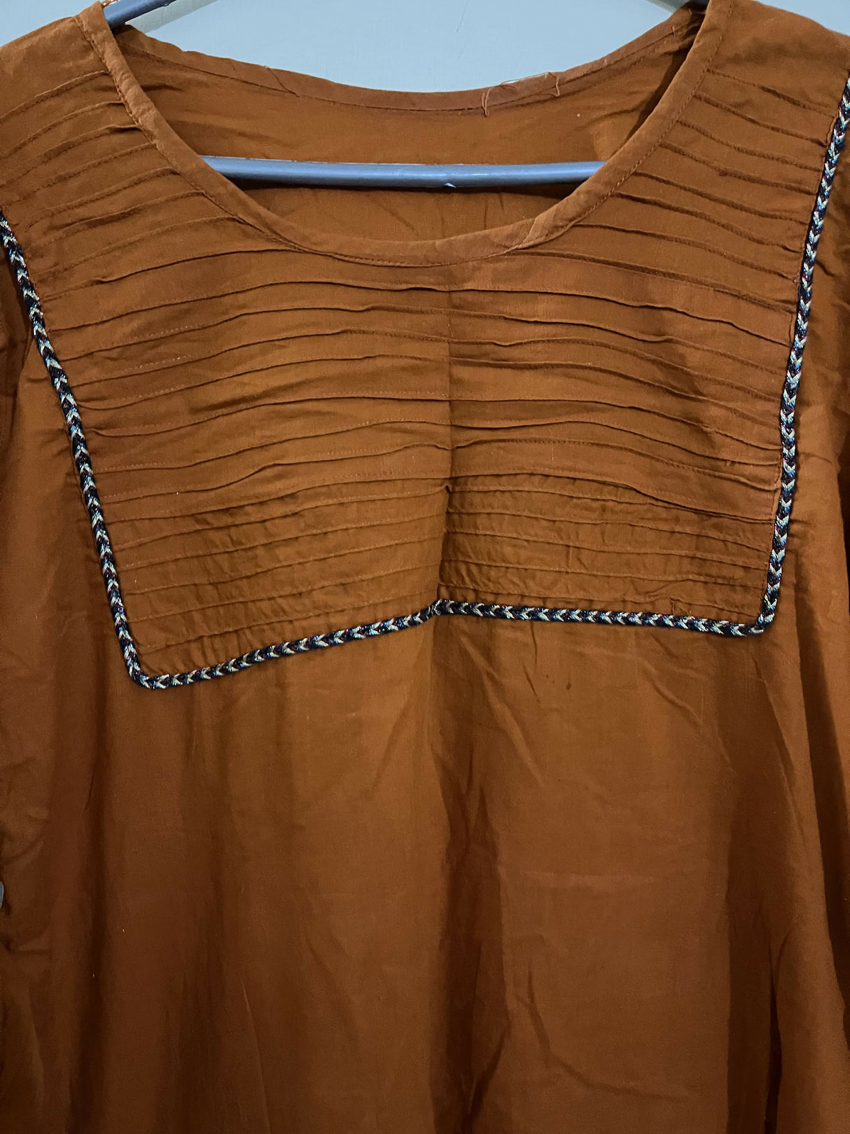 Rust Orange Kurta | Women Locally Made Kurta | Medium | Preloved
