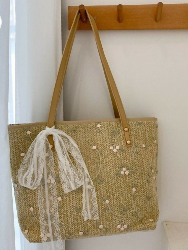 Floral Net-141 | Women Bags | Size : 14x4 | New