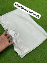 Khaadi Net Cutwork Dupattas | Women Accessories | Dupattas & Shawls | Size: 2.5 Yards | Brand New