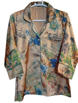 Brown Silk PJ Set | Women PJ Set | Women Loungewear & Sleepwear | Large | New