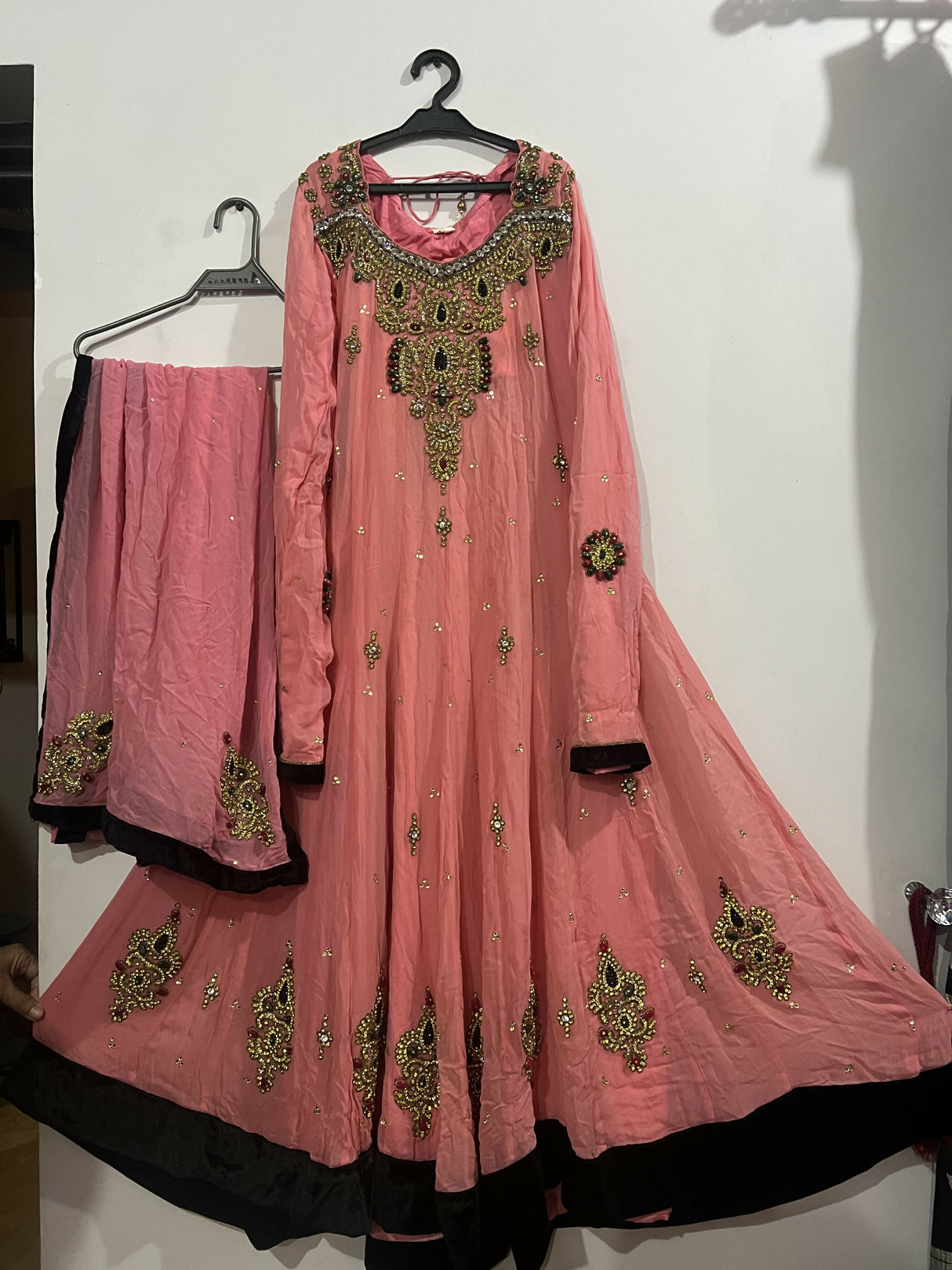 Beautiful Fancy Pink Maxi | Women Frocks & Maxis | Medium | Preloved