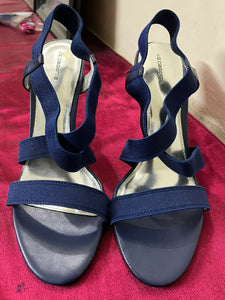 Liz Claiborne (USA) | Blue Heels with Elastic Straps | Women Shoes | Size: 8 | New